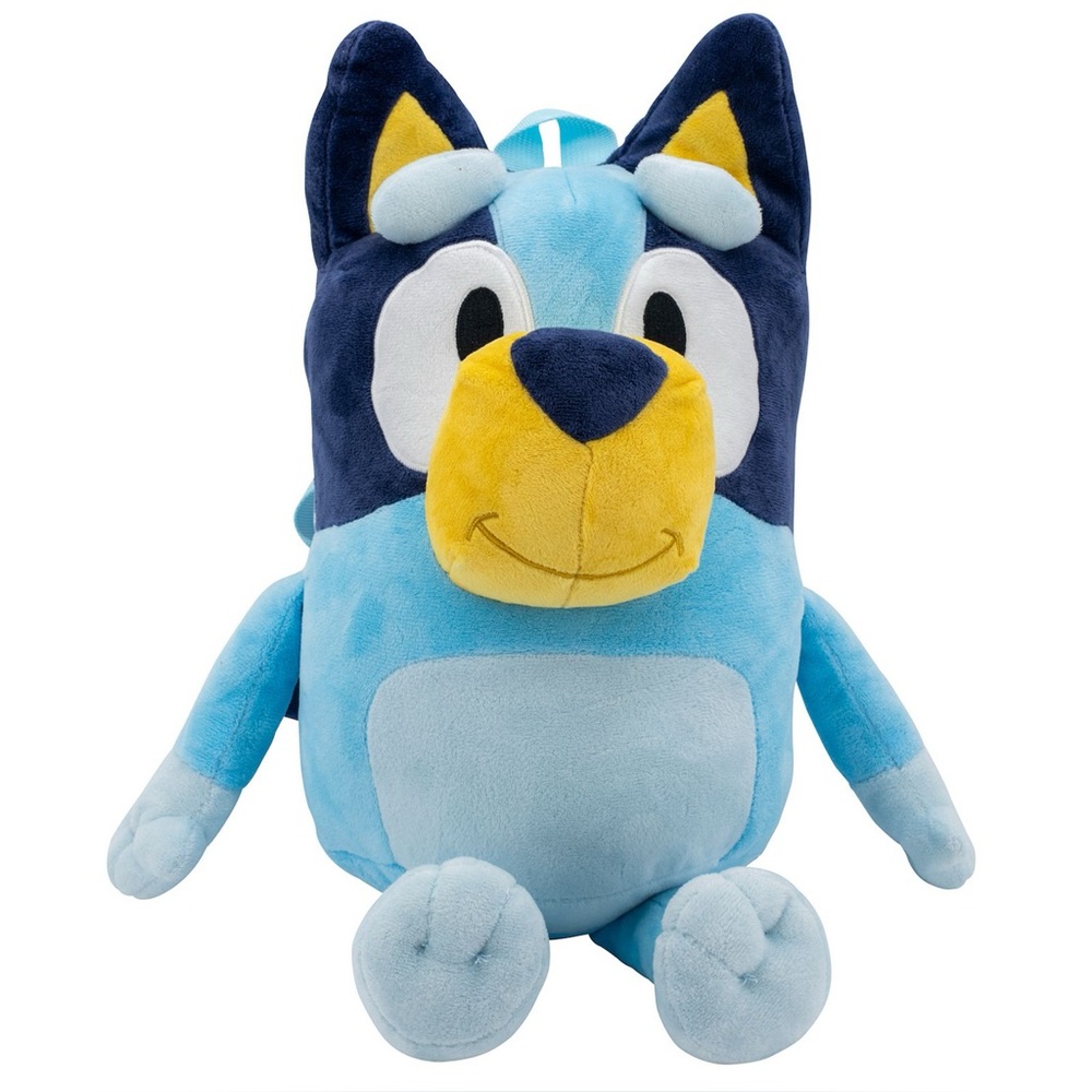 New Bluey plush backpack stuffed character with zip pocket